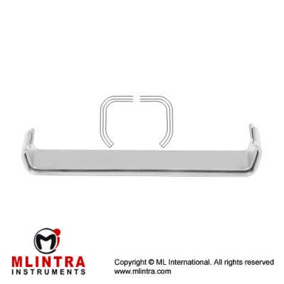 Farabeuf Retractor Set of Fig. 1 and Fig. 2 Stainless Steel, 15 cm - 6" Blade Size Fig. 1 / Blade Size Fig. 2 23 x 16 mm - 26 x 16 mm / 27 x 16 mm - 30 x 16 mm